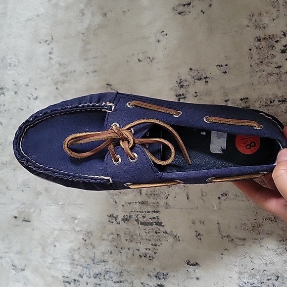 Men's Sperry boat shoes in blue canvas - Picture 2 of 6